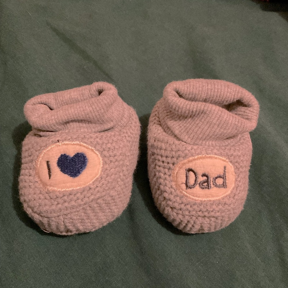 I Love Dad Baby Slippers